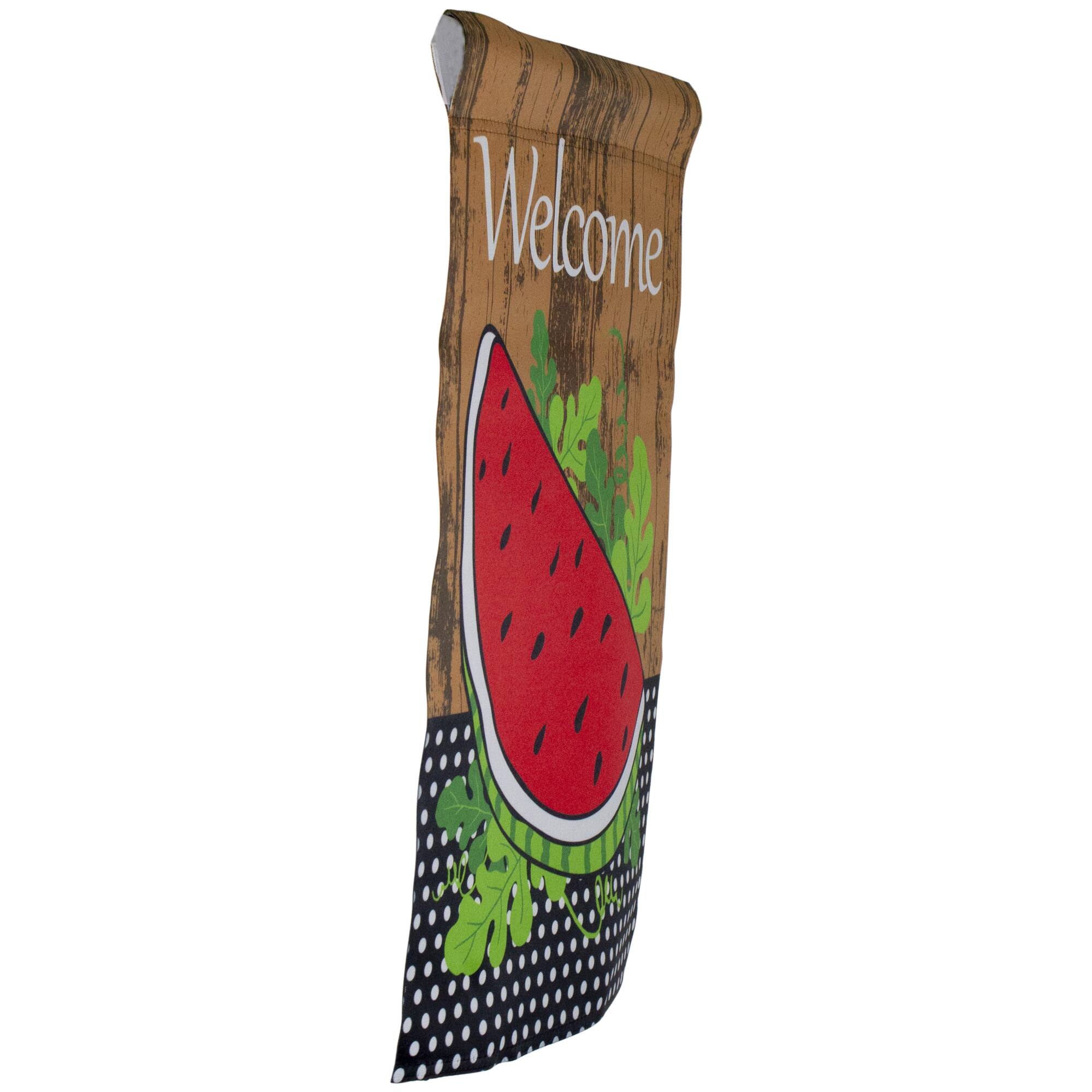 Welcome Watermelon Slice Spring Outdoor Garden Flag